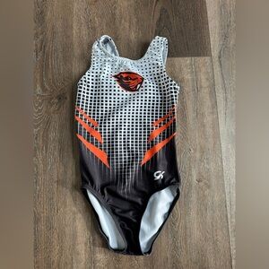 Oregon State Beavers GK Gymnastics Leotard, child size medium.